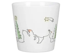 Scheurich Übertopf Santas Ride Ø 14 cm x 13,2 cm Weiß