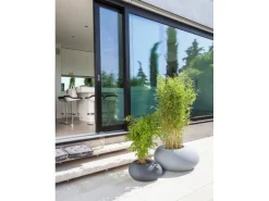 Scheurich Pflanzgefäß Flow 48 cm x 38 cm Stony Grey