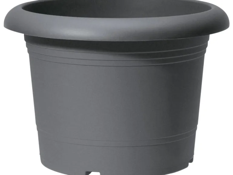 Scheurich Pflanzgefäß Oliver Ø 40 cm Metallic Grey