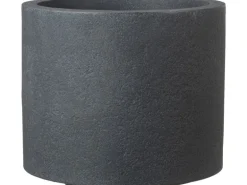 Scheurich Pflanzgefäß Riva Ø 40 cm x 31 cm Schwarz Granit