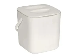 Schöner Wohnen Abfallsammler Cindy mit Sieb 3 l Beige