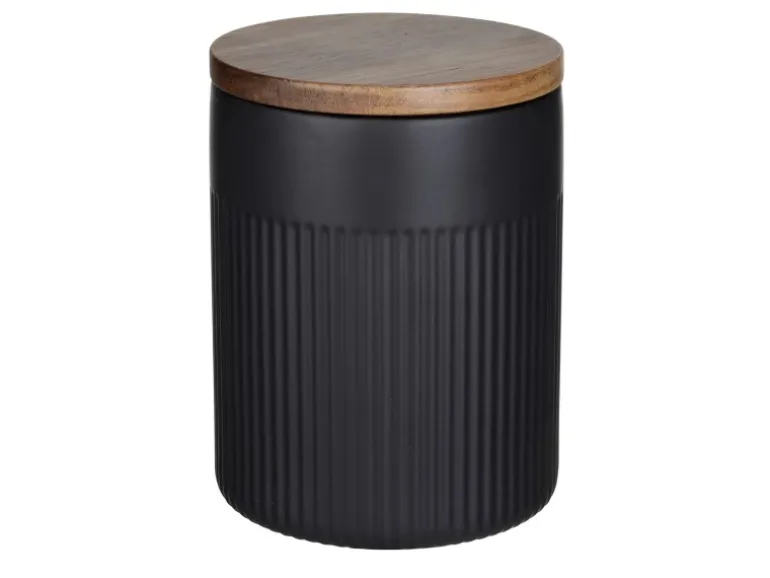 Schöner Wohnen Aufbewahrungsdose Refia 1,1 l Schwarz