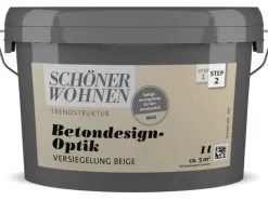 Schöner Wohnen Betondesign-Optik Versiegelung Beige