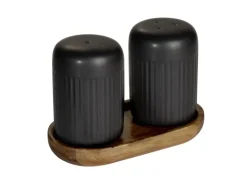 Schöner Wohnen Salz- & Pfefferstreuer Refia 75 ml Schwarz 2 Stück