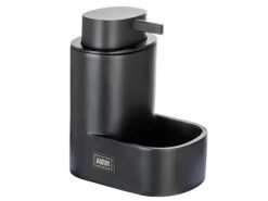 Schöner Wohnen Seifenspender Shila mit Schwammhalter Schwarz