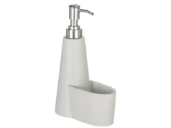 Schöner Wohnen Seifenspender Simra mit Schwammhalter Beige