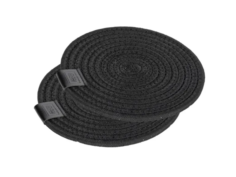 Schöner Wohnen Topfuntersetzer-Set Svea Ø 20 cm Schwarz 2 Stück