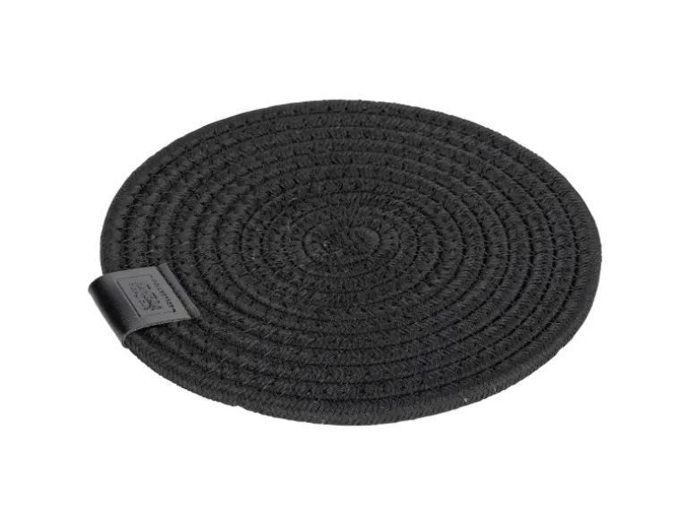 Schöner Wohnen Topfuntersetzer-Set Svea Ø 20 cm Schwarz 2 Stück