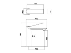 Schöner Wohnen Waschtischarmatur Viola Auslaufhöhe 13,5 cm Industrial