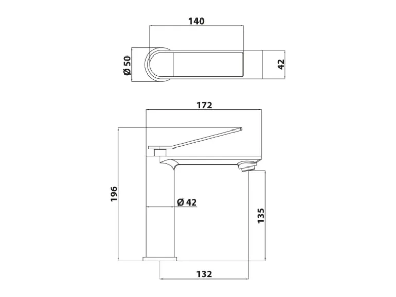 Schöner Wohnen Waschtischarmatur Viola Auslaufhöhe 13,5 cm Industrial