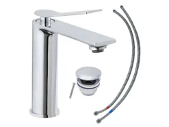 Schöner Wohnen Waschtischarmatur Viola Auslaufhöhe 13,5 cm Chrom