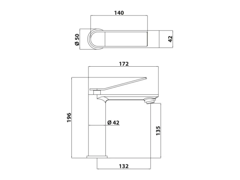 Schöner Wohnen Waschtischarmatur Viola Auslaufhöhe 13,5 cm Chrom