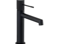 Schöner Wohnen Waschtischarmatur Kadia Auslaufhöhe 12,1 cm Schwarz Matt