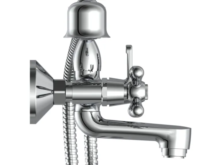 Schütte Badewannenarmatur Elk mit Garnitur Chrom