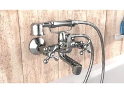 Schütte Badewannenarmatur Elk mit Garnitur Chrom