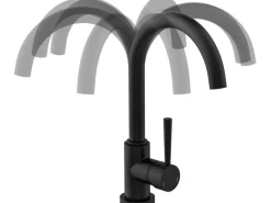 Schütte Design-Spültischarmatur Cornwall Schwarz-Matt