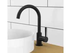 Schütte Design-Spültischarmatur Cornwall Schwarz-Matt