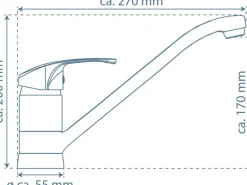 Schütte Design-Spültischarmatur Grande Chrom