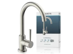 Schütte Design-Spültischarmatur Cornwall Edelstahl-Optik