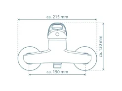 Schütte Duscharmatur Calvino Chrom