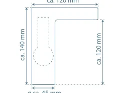 Schütte Led Waschtischarmatur mit Schwallauslauf Orinoco Chrom
