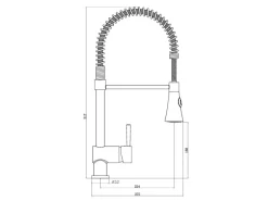 Schütte Spiralfeder-Spültischarmatur Cornwall Chrom
