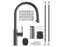 Schütte Spültischarmatur Blackpool Herausziehbarer Auslauf Graphit Matt