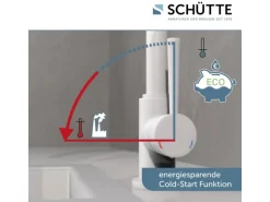 Schütte Spültischarmatur Cornwall Weiß Matt