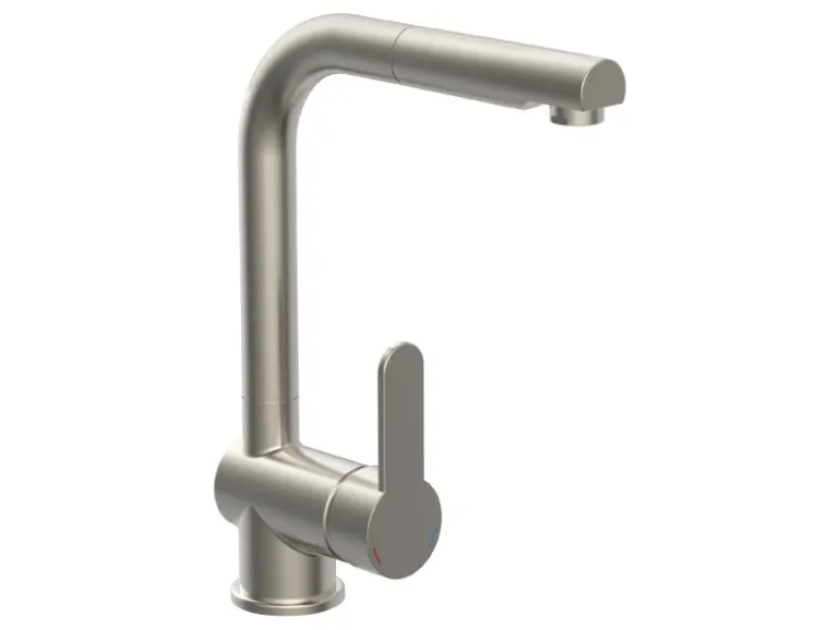 Schütte Spültischarmatur mit Herausziehbarem Auslauf London Edelstahloptik