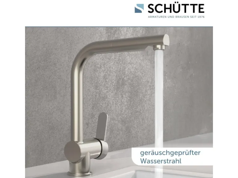 Schütte Spültischarmatur mit Herausziehbarem Auslauf London Edelstahloptik