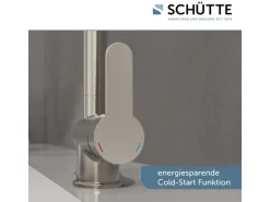 Schütte Spültischarmatur mit Herausziehbarem Auslauf London Edelstahloptik