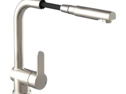 Schütte Spültischarmatur mit Herausziehbarem Auslauf London Edelstahloptik