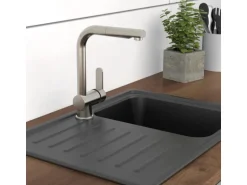 Schütte Spültischarmatur mit Herausziehbarem Auslauf London Edelstahloptik