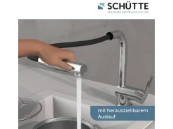 Schütte Spültischarmatur mit Herausziehbarem Auslauf London Chrom