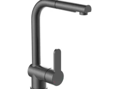 Schütte Spültischarmatur mit Herausziehbarem Auslauf London Graphit Matt