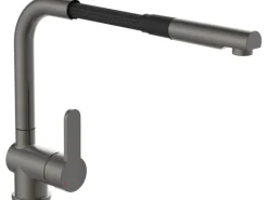 Schütte Spültischarmatur mit Herausziehbarem Auslauf London Graphit Matt