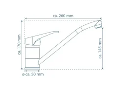Schütte Spültischarmatur Niederdruck Tassoni Chrom