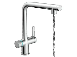 Schütte Sprudelwasser-Spültischarmatur-Set Aquastar Premium Chrom