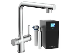 Schütte Sprudelwasser-Spültischarmatur-Set Aquastar Premium Chrom