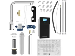 Schütte Sprudelwasser-Spültischarmatur-Set Aquastar Premium Chrom