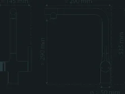 Schütte Sprudelwasser-Spültischarmatur-Set Aquastar Premium Chrom