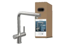 Schütte Sprudelwasser-Spültischarmatur-Set Aquastar Premium Edelstahloptik