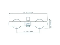 Schütte Thermostat Wannenfüllarmatur Vico Chrom