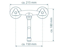 Schütte Wand-Spültischarmatur Cesti Chrom