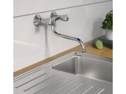 Schütte Wand-Spültischarmatur Cesti Chrom