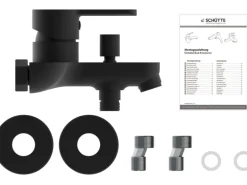 Schütte Wannenarmatur Denver Schwarz Matt