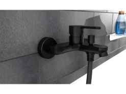 Schütte Wannenarmatur Denver Schwarz Matt