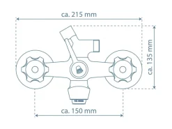 Schütte Wannenfüllarmatur Savino Chrom