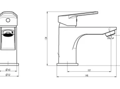 Schütte Waschbeckenarmatur Futura Chrom