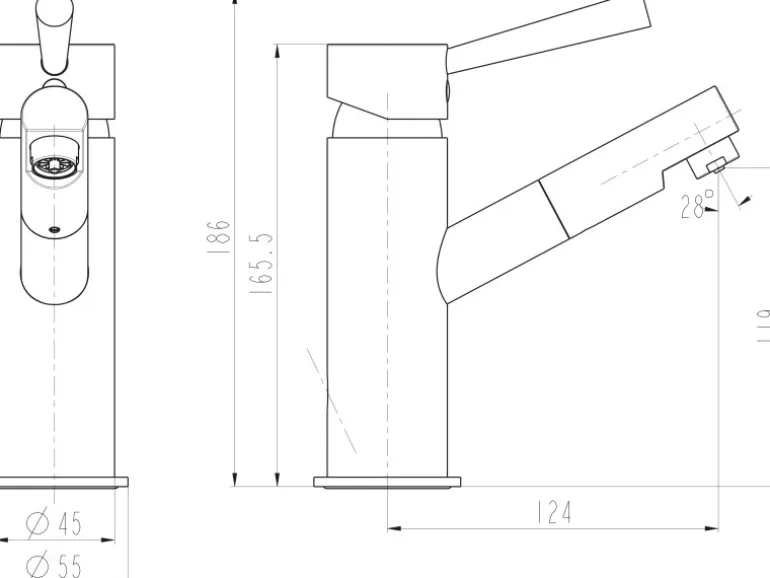 Schütte Waschbeckenarmatur Cornwall Niederdruck Chrom